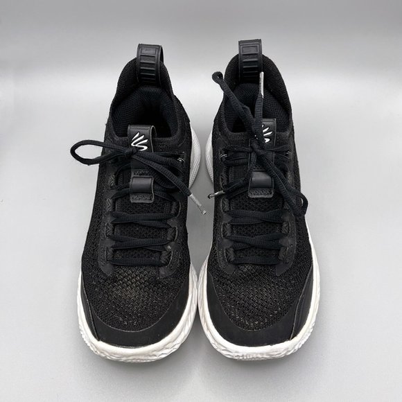 Under Armour Curry Flow 8 Stephen Curry Black White Basketball Shoe Size 5 Youth - Picture 4 of 10